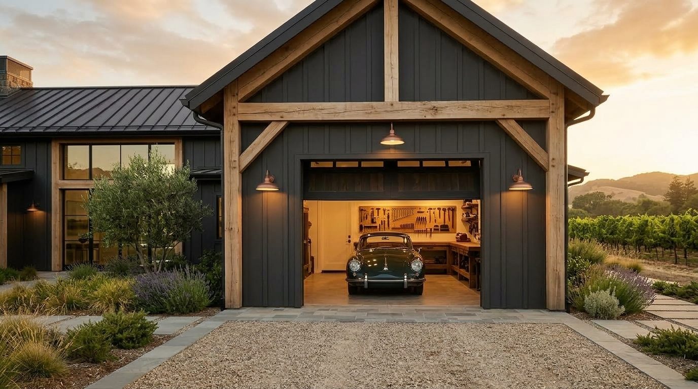 Sykes Garage Door Repairs Garage Door Gliding Open Revealing Warm Illuminated Interior